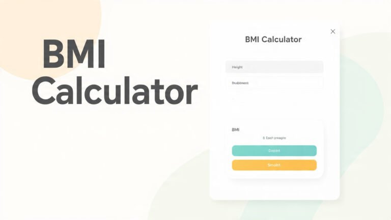 BMI Calculator The Easiest Way to Check Your Body Mass Index Online