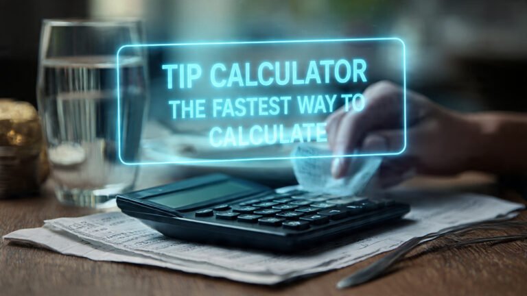 Tip Calculator The Fastest Way to Calculate