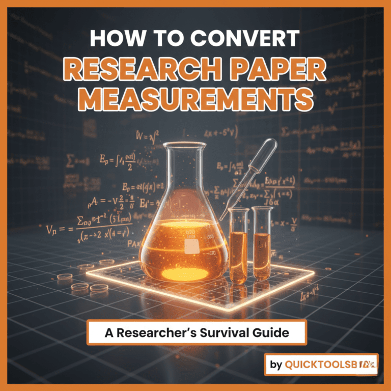 Convert Research Paper Measurements