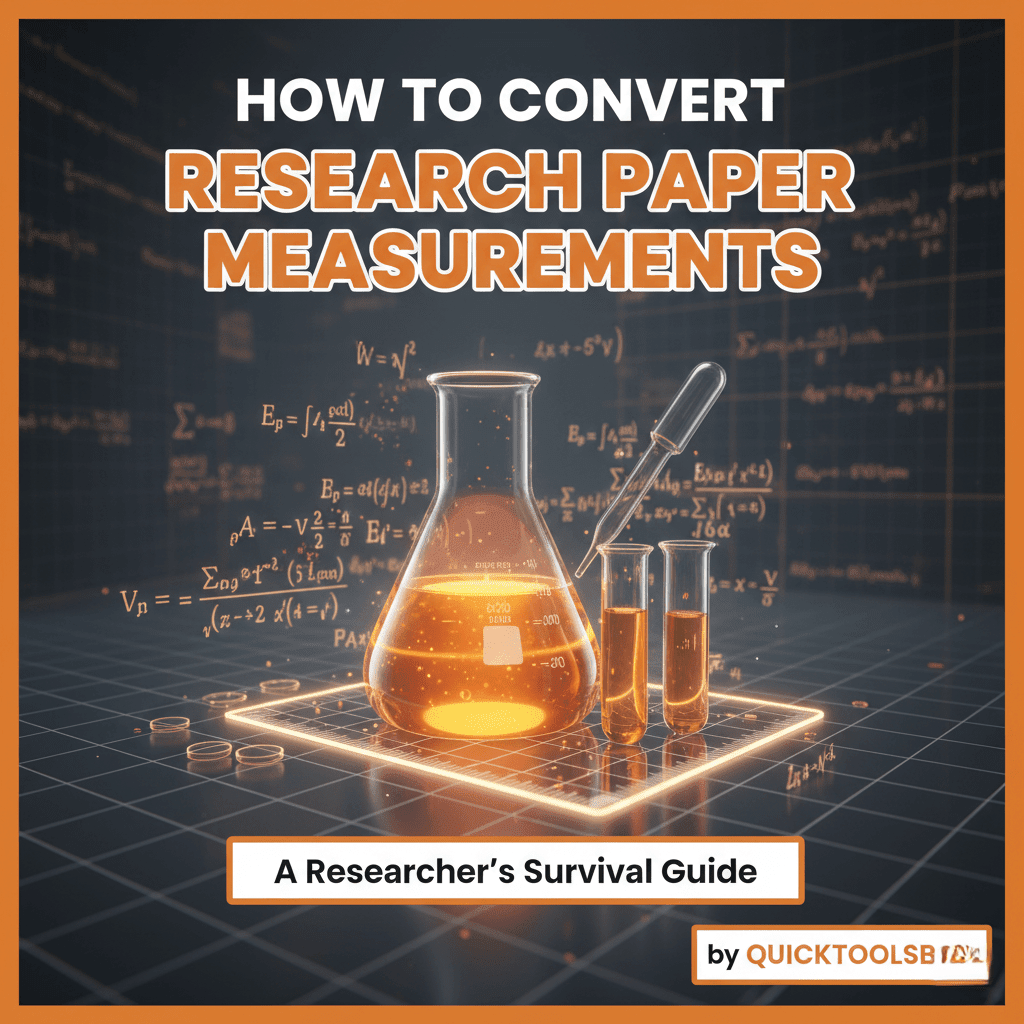 Convert Research Paper Measurements