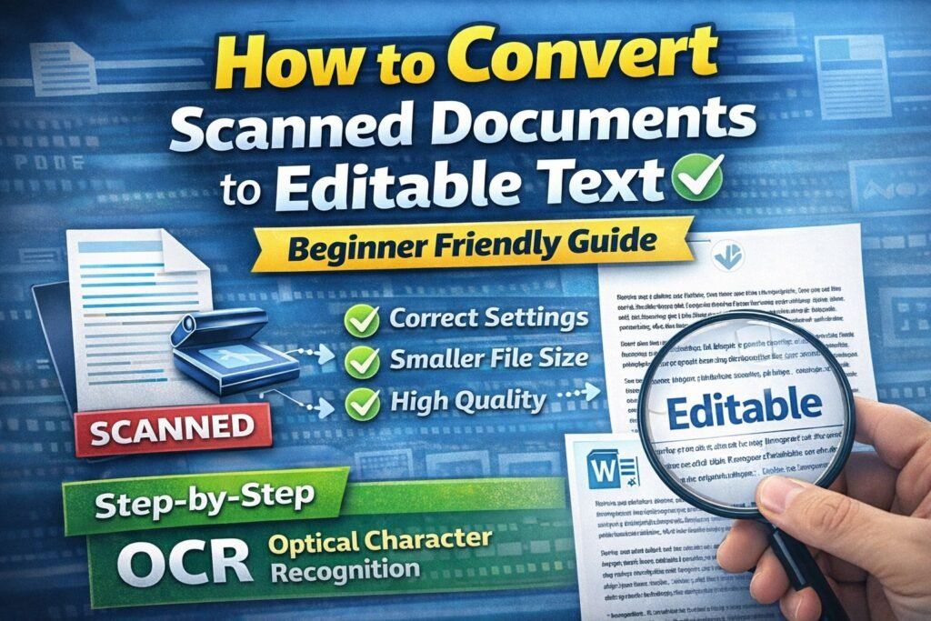 Convert Scanned Documents to Editable Text