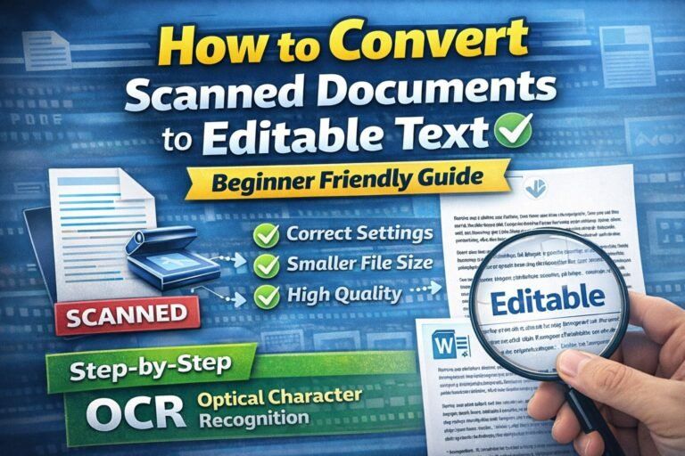Convert Scanned Documents to Editable Text