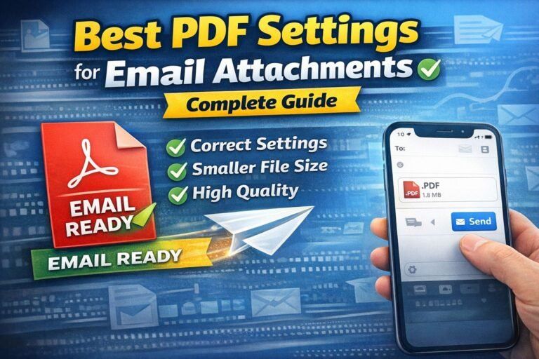 best PDF settings for email attachments